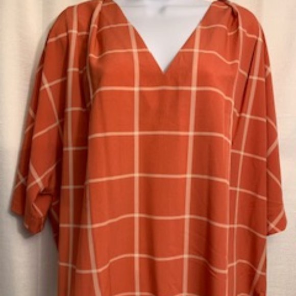 Madison Tops - 3/$20 Madison XL Sedona Sky Windowpane Top